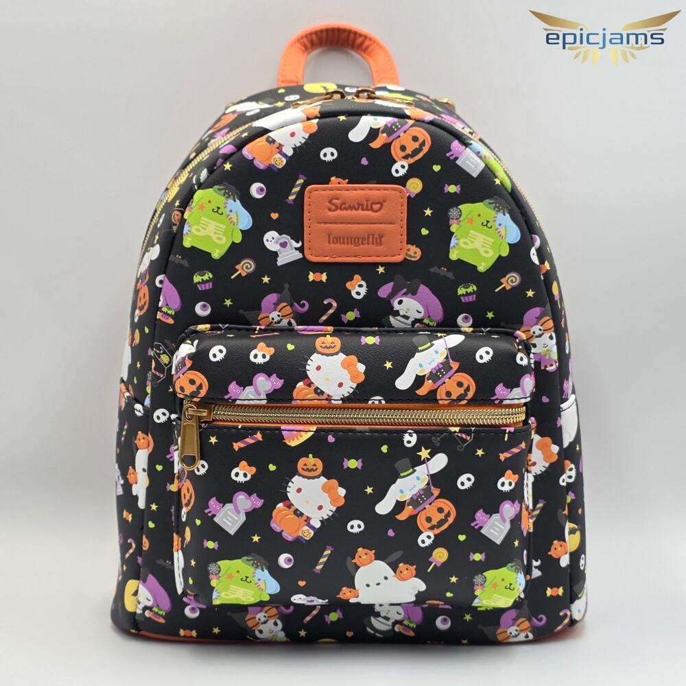 Loungefly Hello Kitty And Friends Halloween Mini Backpack New